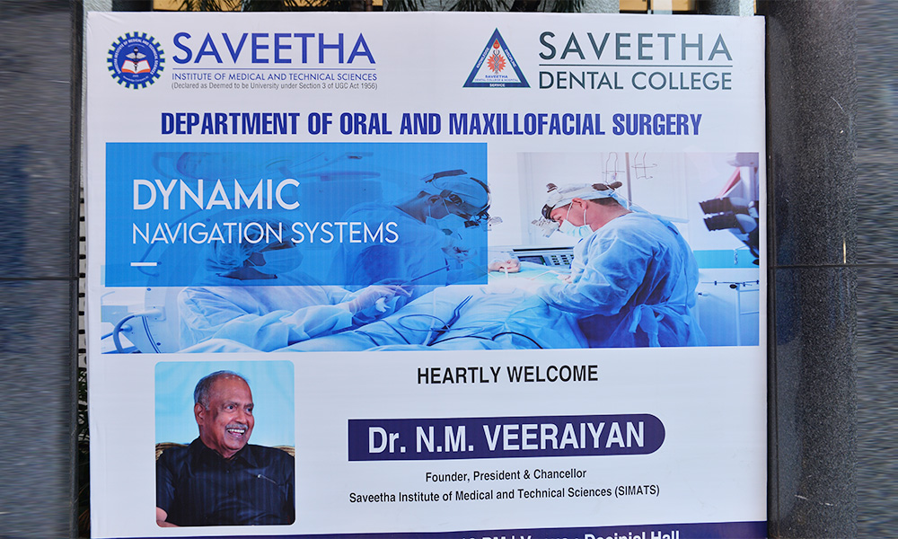 Saveetha Dental College- India & University of Glasgow - United Kingdom in Dynamic Navigation with Navident 3.0